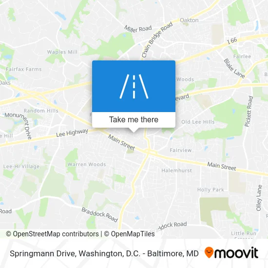 Springmann Drive map