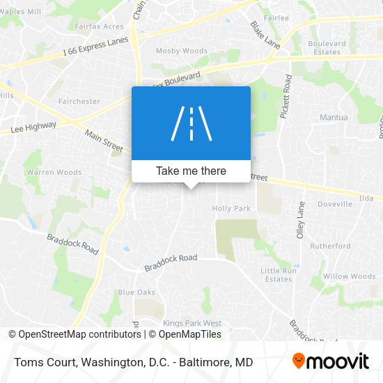 Toms Court map