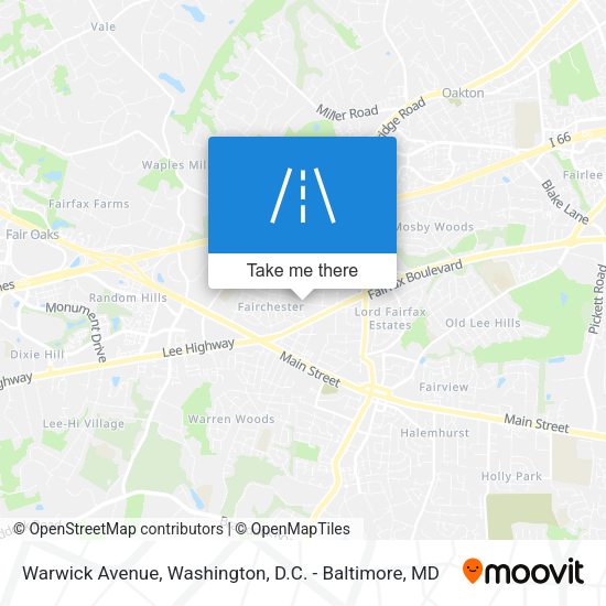 Warwick Avenue map