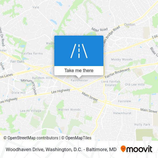 Woodhaven Drive map