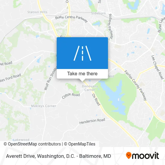 Averett Drive map