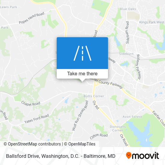 Ballsford Drive map