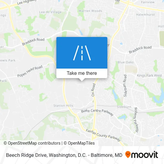 Beech Ridge Drive map