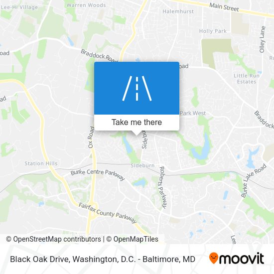 Black Oak Drive map