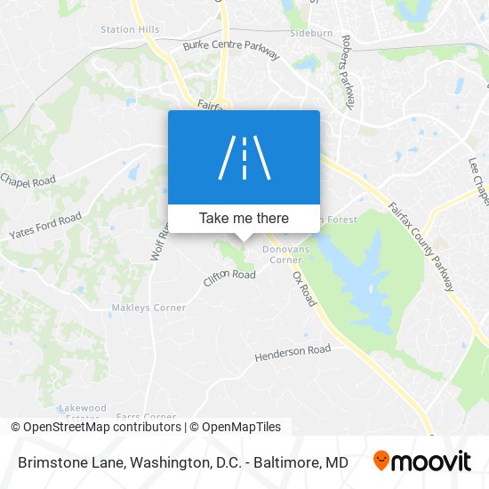 Brimstone Lane map