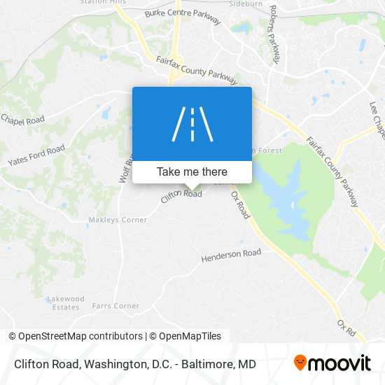 Clifton Road map