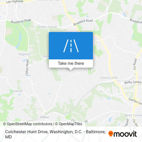 Colchester Hunt Drive map