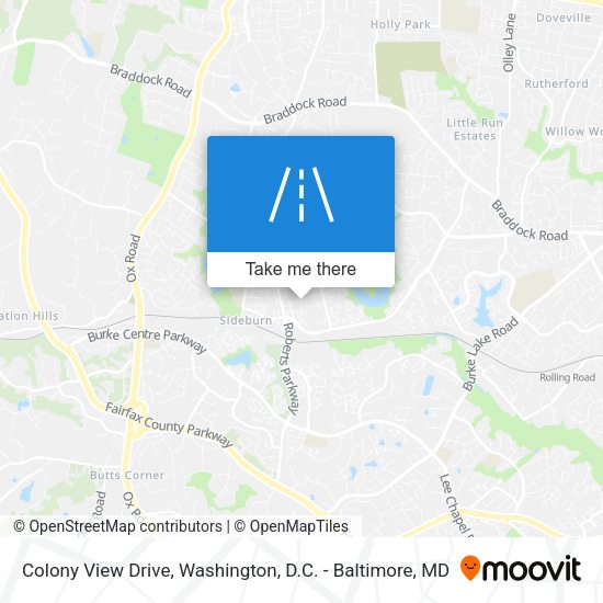 Colony View Drive map