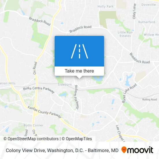 Mapa de Colony View Drive