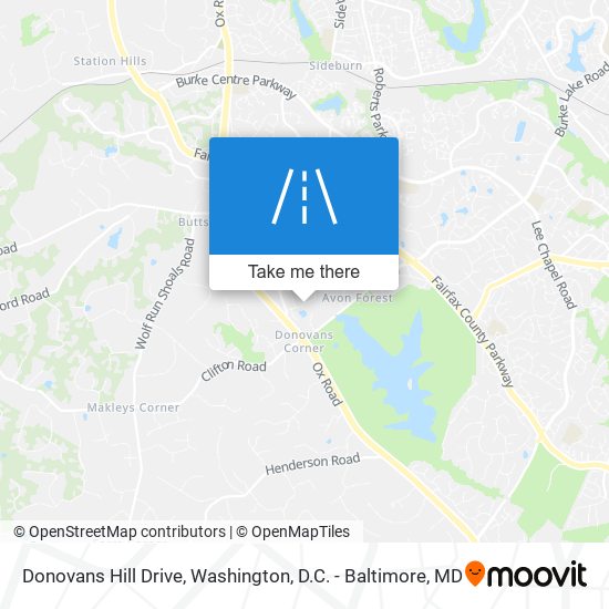 Mapa de Donovans Hill Drive