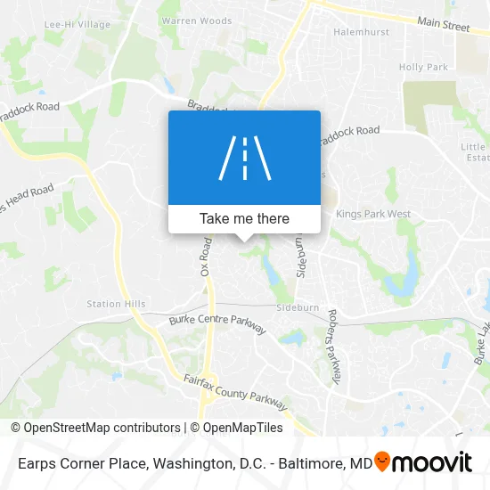 Earps Corner Place map