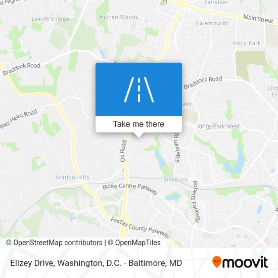 Ellzey Drive map