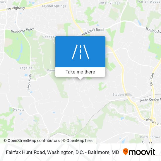 Mapa de Fairfax Hunt Road