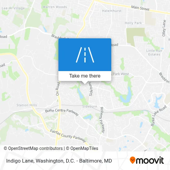 Indigo Lane map