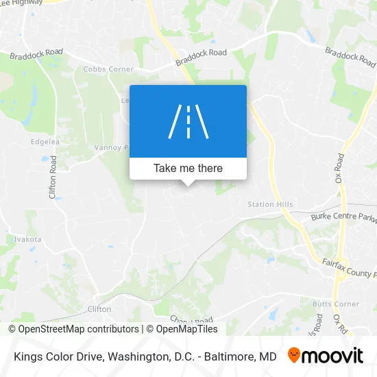 Kings Color Drive map