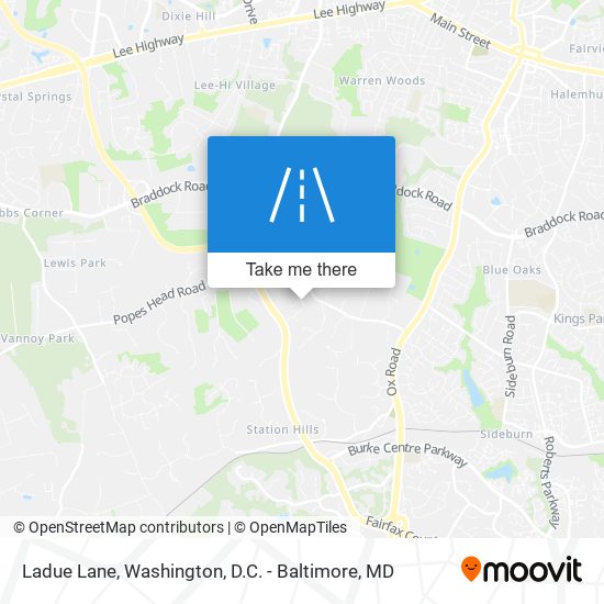 Ladue Lane map