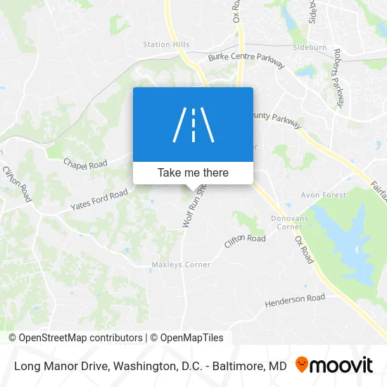 Long Manor Drive map