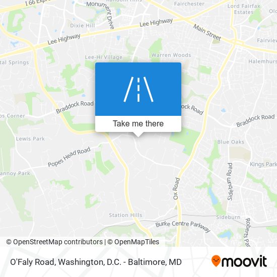 O'Faly Road map