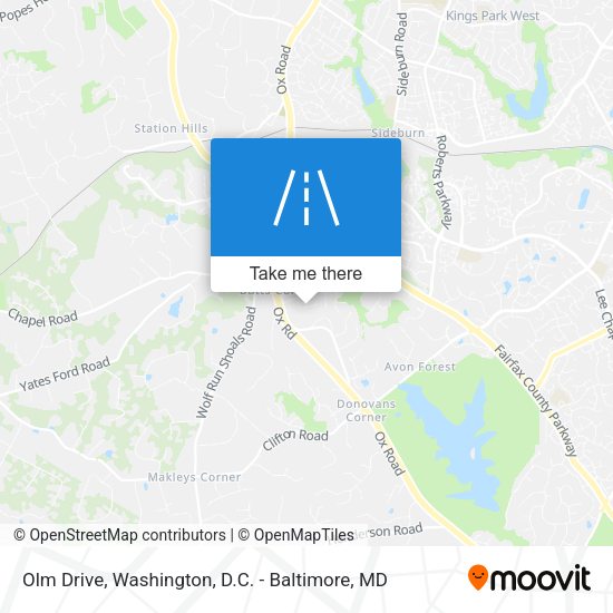 Olm Drive map