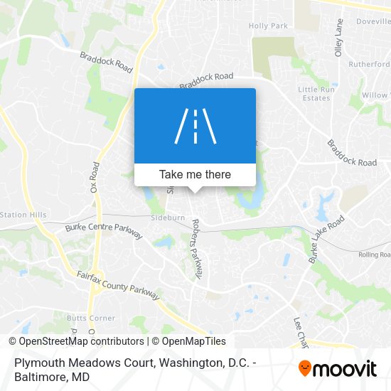 Plymouth Meadows Court map
