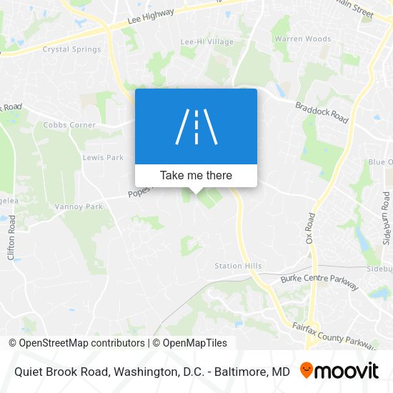 Quiet Brook Road map