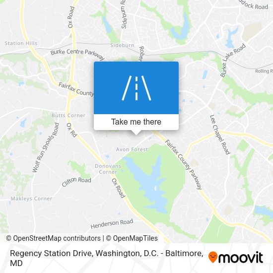 Regency Station Drive map