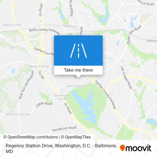 Regency Station Drive map