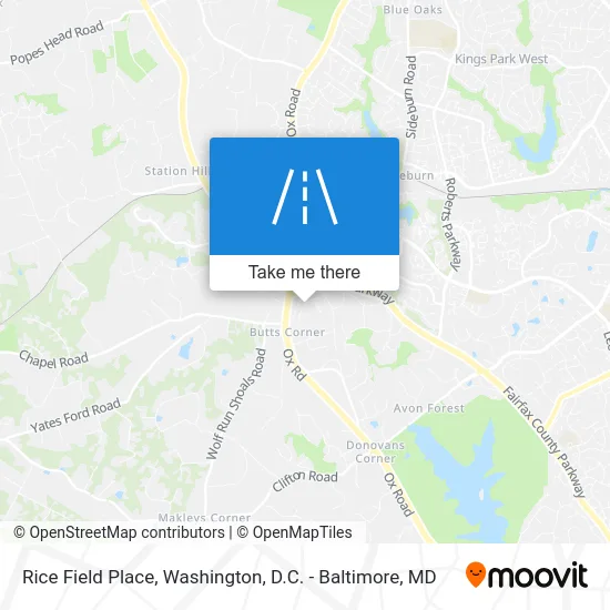 Rice Field Place map