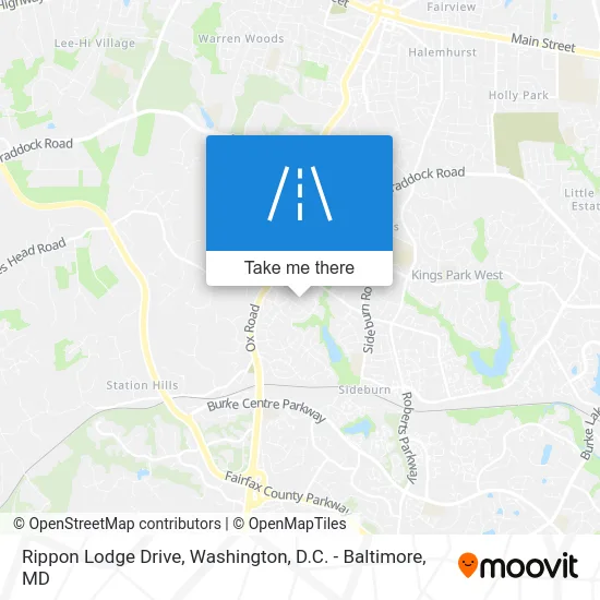 Rippon Lodge Drive map