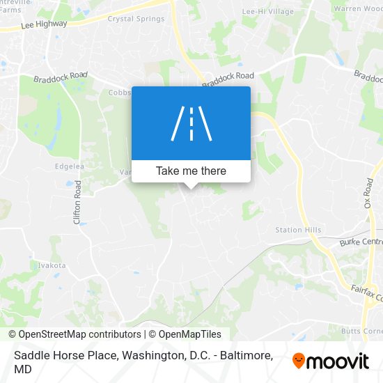 Mapa de Saddle Horse Place