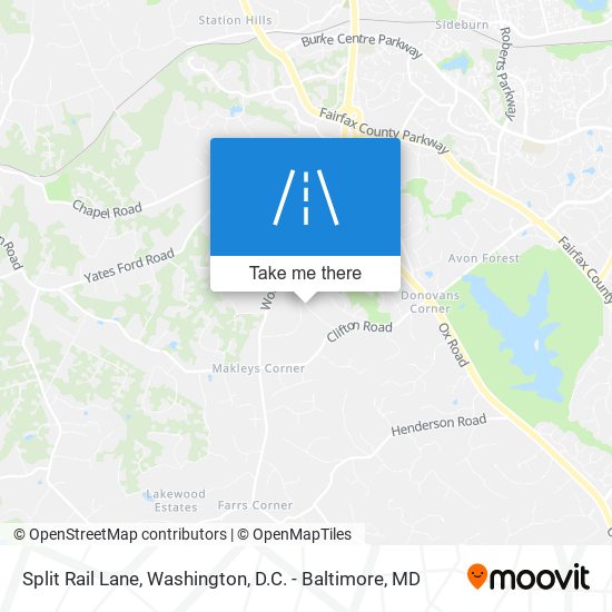 Mapa de Split Rail Lane