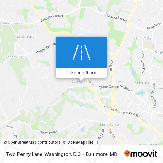 Two Penny Lane map