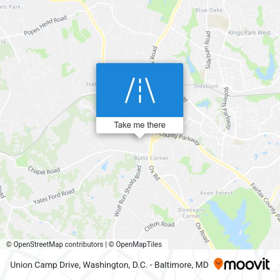 Union Camp Drive map