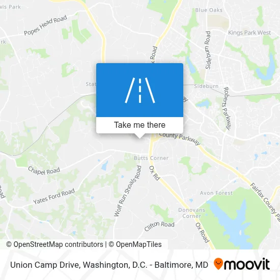 Union Camp Drive map