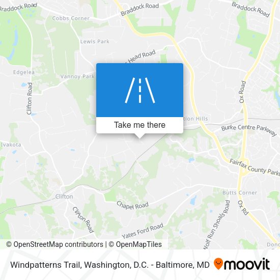Windpatterns Trail map