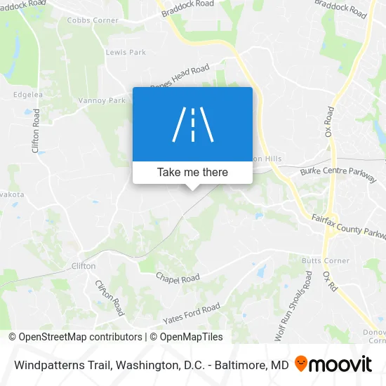 Windpatterns Trail map