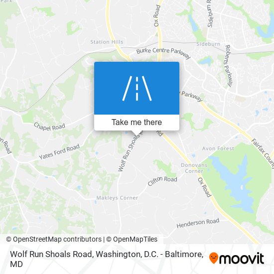 Wolf Run Shoals Road map
