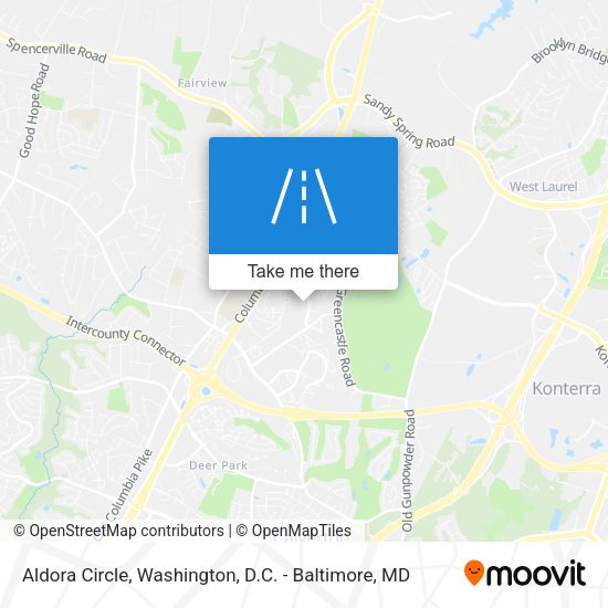 Aldora Circle map