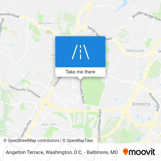 Angelton Terrace map