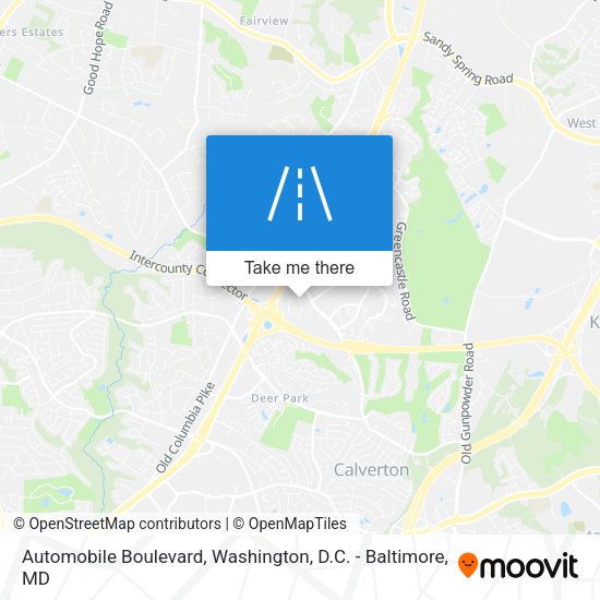 Automobile Boulevard map