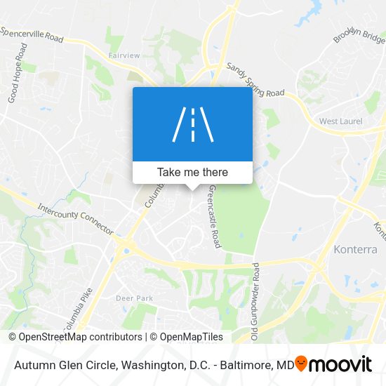 Autumn Glen Circle map