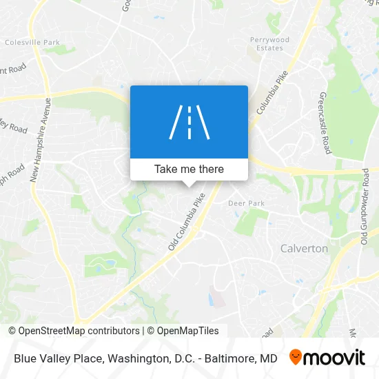 Blue Valley Place map