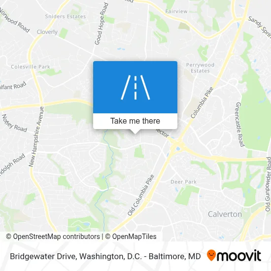 Bridgewater Drive map