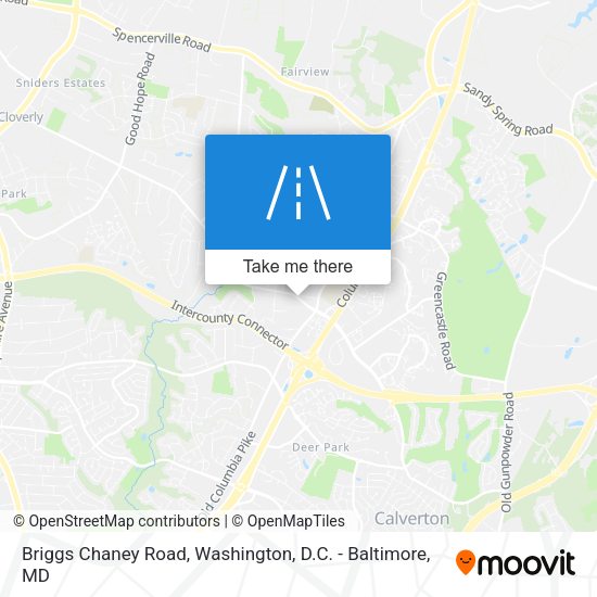 Briggs Chaney Road map