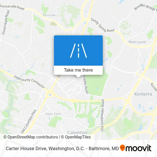 Carter House Drive map