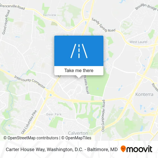 Carter House Way map