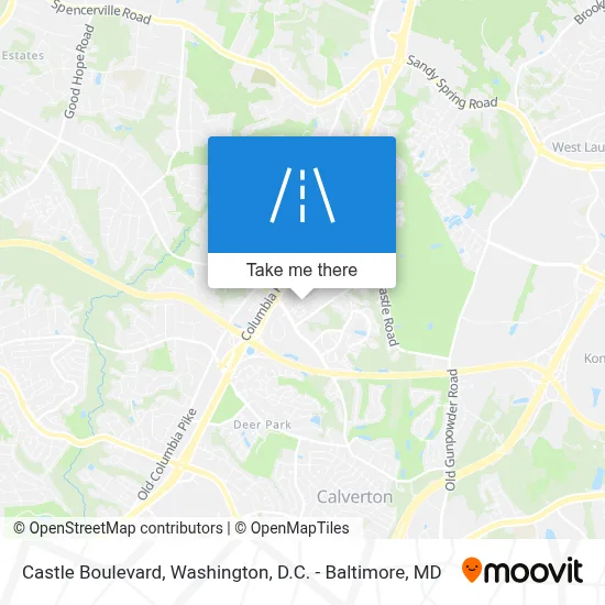 Castle Boulevard map