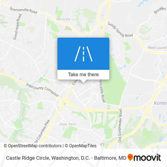 Castle Ridge Circle map