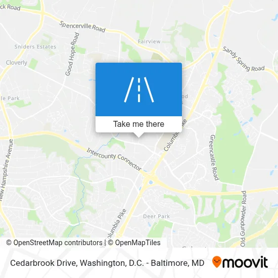 Cedarbrook Drive map