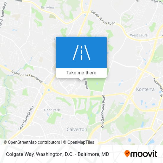 Colgate Way map